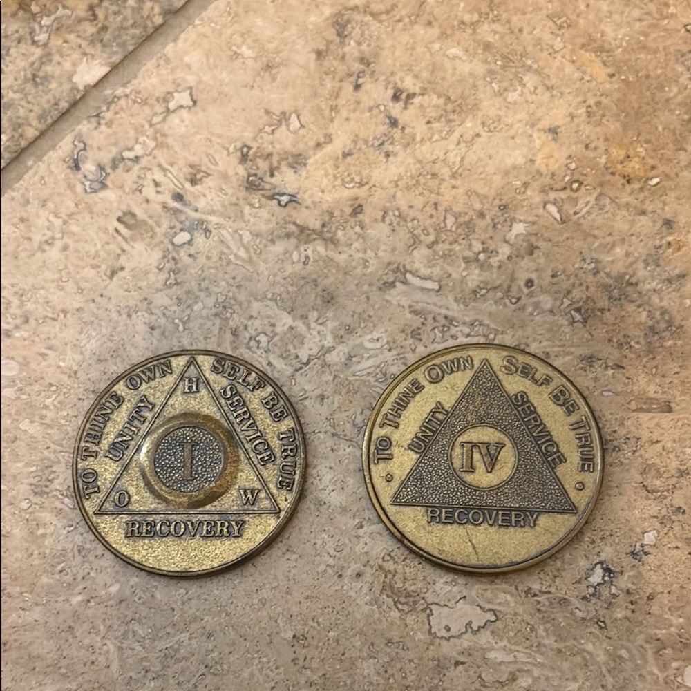 Gold AA Recovery Medallions I & IV